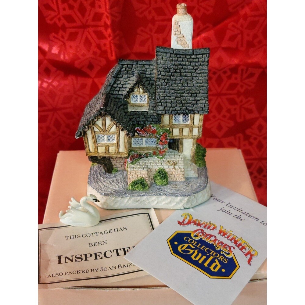 Swan Upping,David Winter Cottages: Swan Upping Cottage, Collector's Piece No. 14